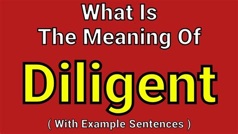 diligent traduction|what is a diligent person.